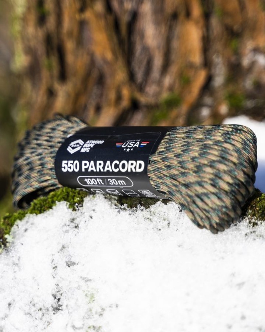 Varusteet Tuotemerkeittäin | Paracord Laskuvarjokoysi 550 Us Woodland