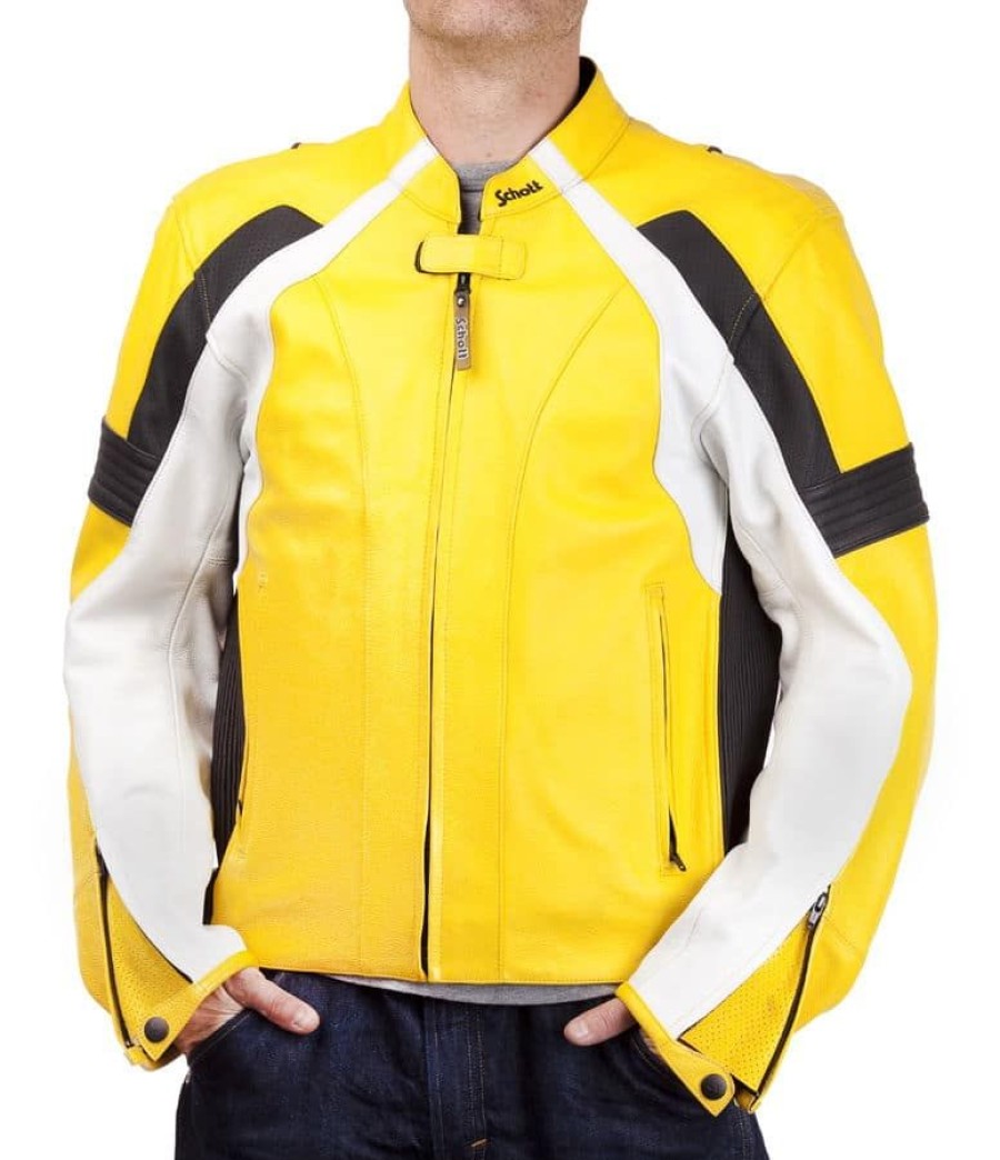 Takit Takit | Schott Pro Racing Nahkatakki Keltainen Yellow