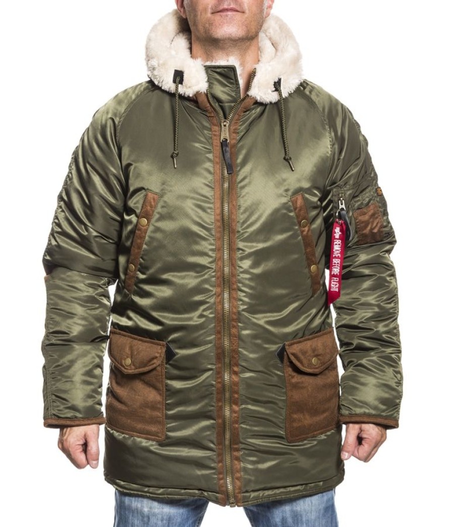 Takit Alpha Industries | Alpha N3-B3 Talvitakki Vihrea