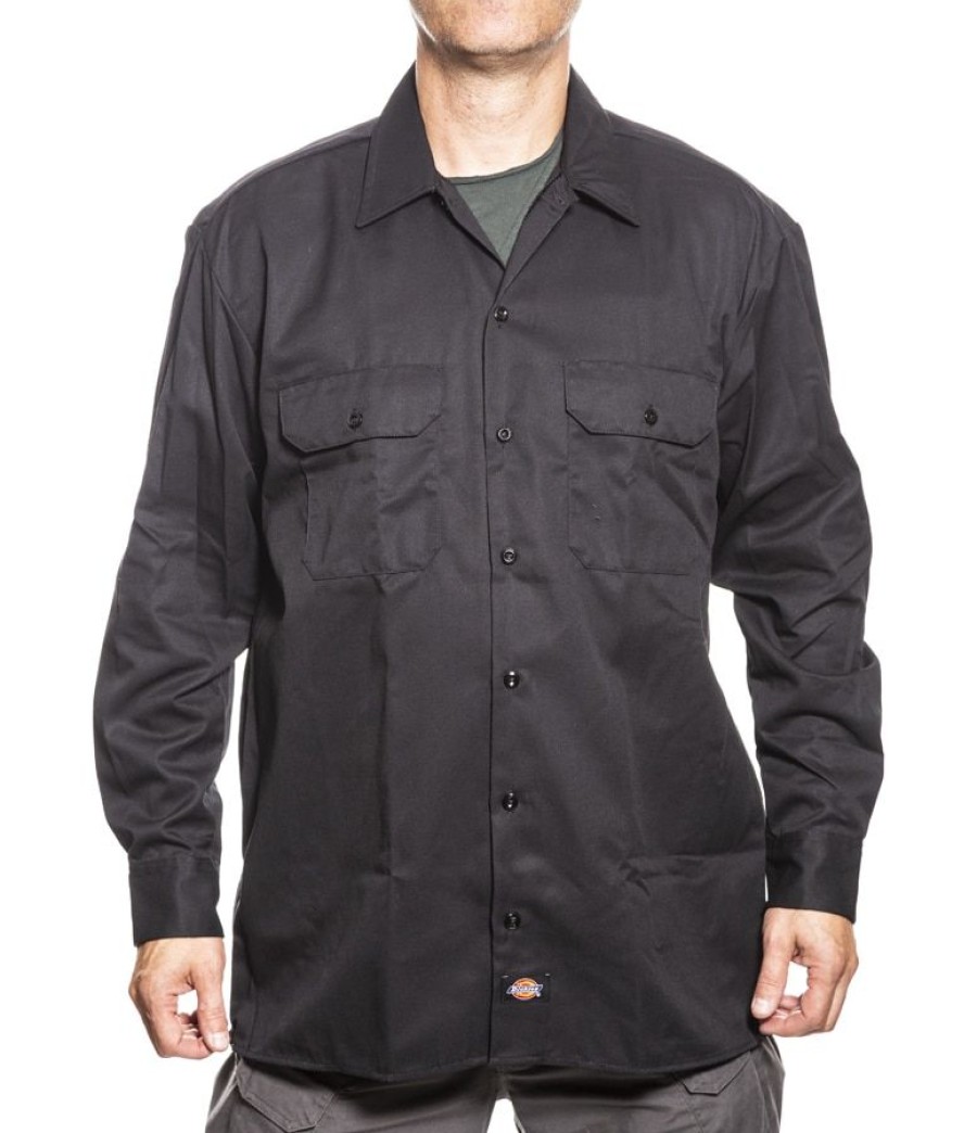 Paidat Paidat | Dickies Ls Work Shirt Pitkahihainen Tyopaita Musta