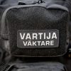 Varusteet Salainen Agentti | Vartija Tarranauhamerkki Rinta Musta