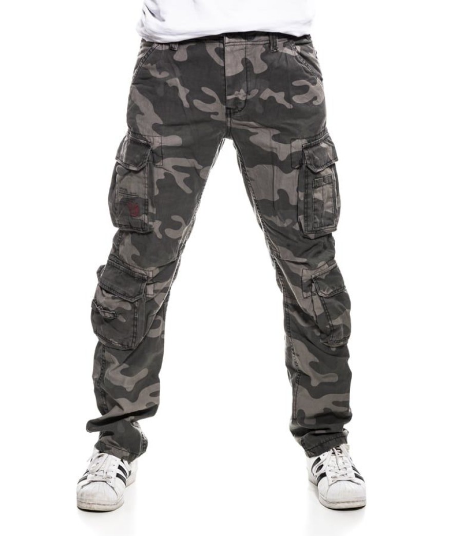 Housut Ja Reisitaskuhousut Housut ja Reisitaskuhousut | Airborne Reisitaskuhousut Regular Fit Blackcamo