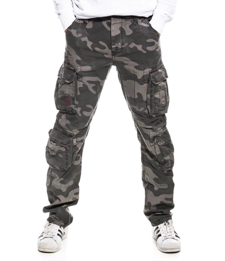 Housut Ja Reisitaskuhousut Housut ja Reisitaskuhousut | Airborne Reisitaskuhousut Regular Fit Blackcamo