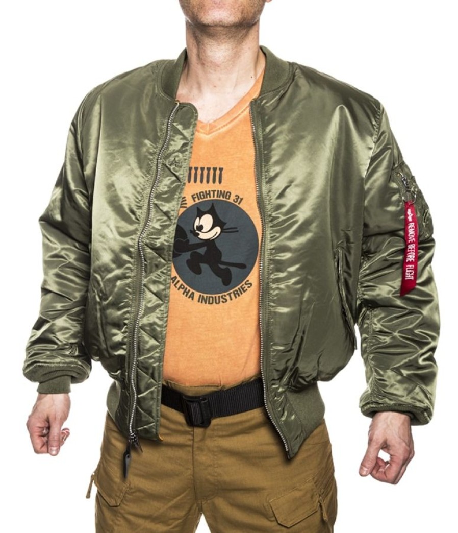 Takit Takit | Alpha Ma-1 Flight Jacket Pilottitakki Vihrea