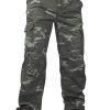 Housut Ja Reisitaskuhousut Housut ja Reisitaskuhousut | Schott Cargo Housut Rip-Stop Woodland Camo