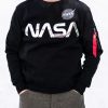 Paidat Alpha Industries | Alpha Nasa Reflective Collegepaita Musta